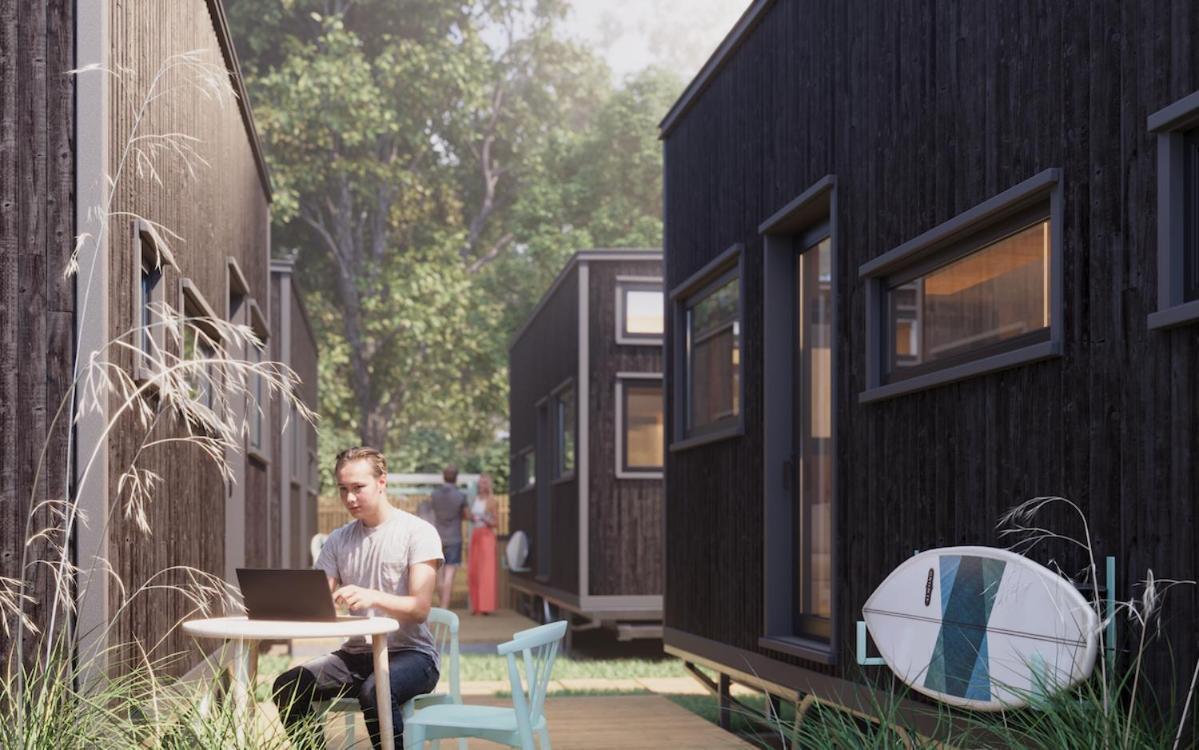 Chalepe 20 Komfortowe Domki "Tiny House" Chałupy Exteriör bild